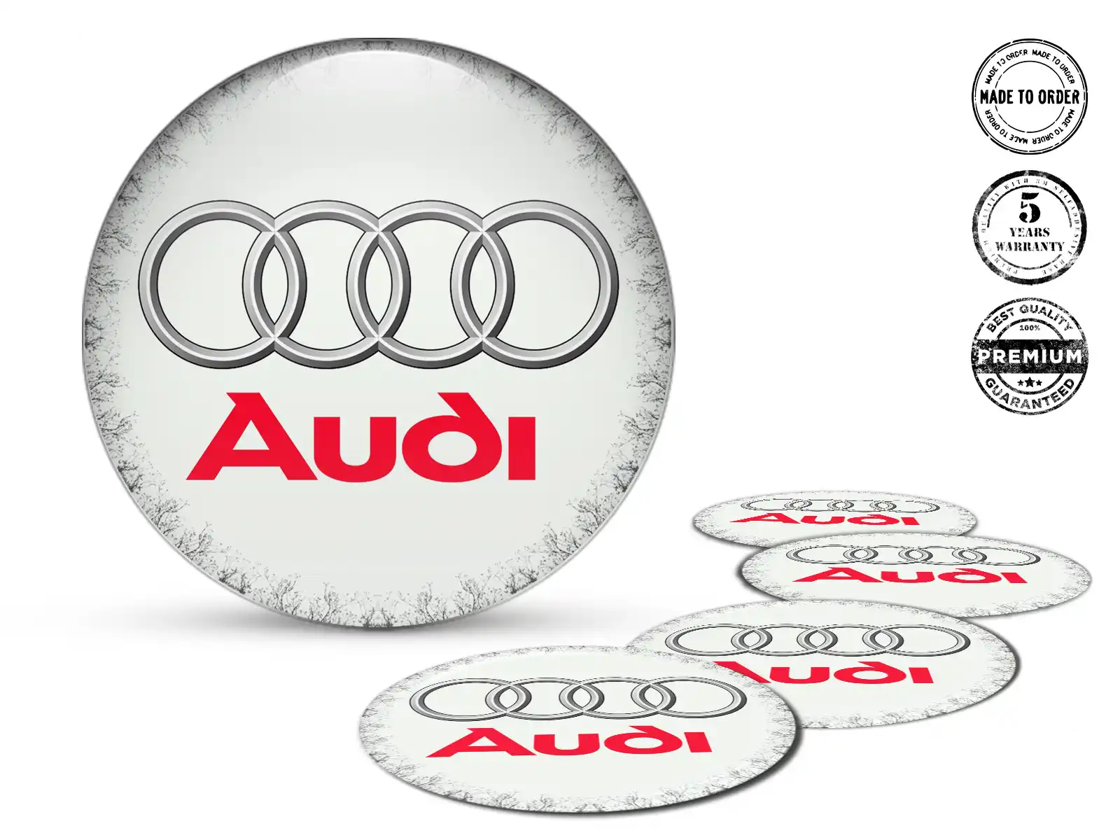Audi Decalcomania Cerchi Edizione Etichette Epox Pregiate